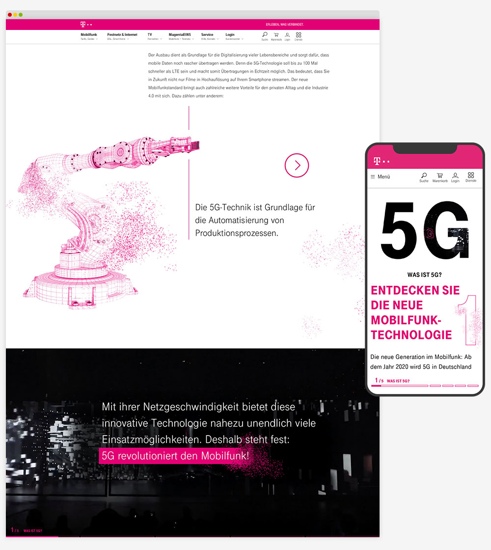 Telekom 5G Website