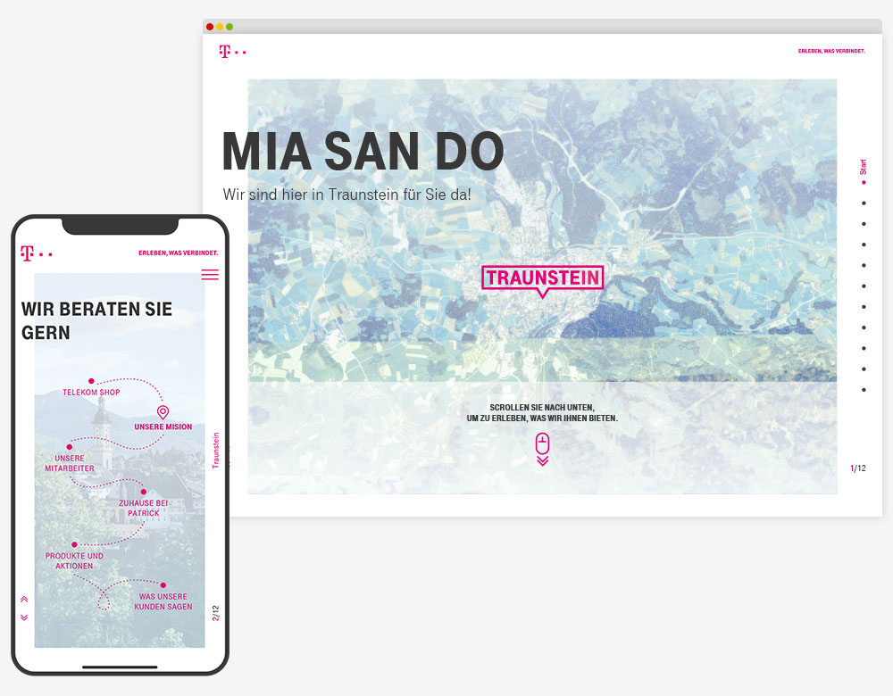 Telekom Traunstein Website